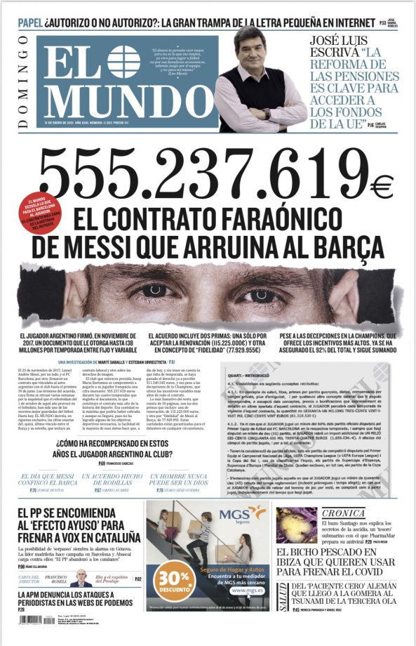 El Mundo Messi contratto