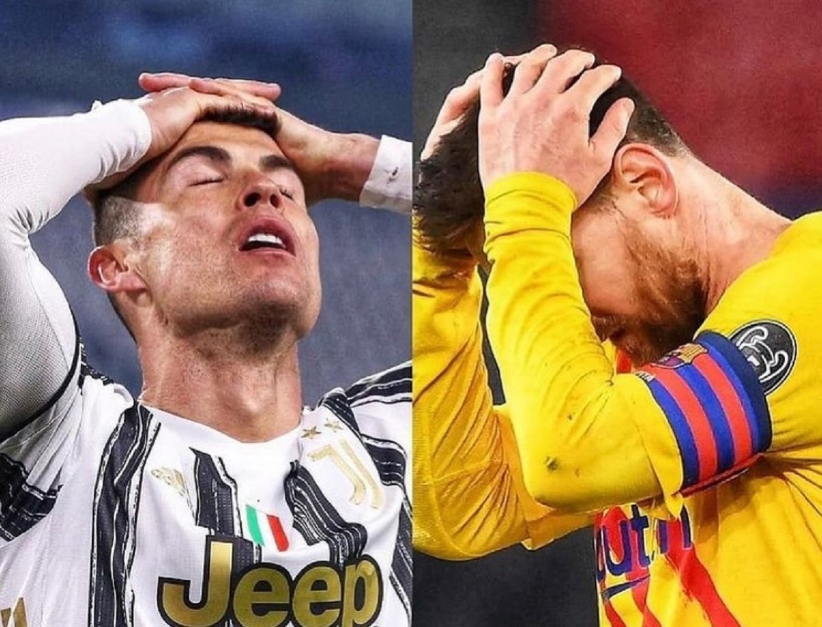 ronaldo messi fuori dalla champions meme social