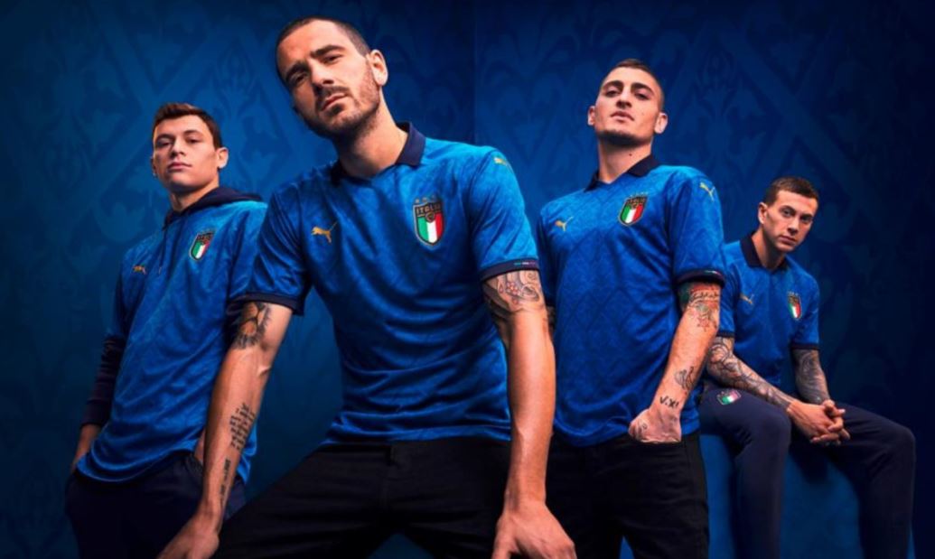 italia maglia azzurra