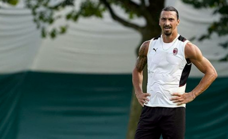 Ibra in allenamento