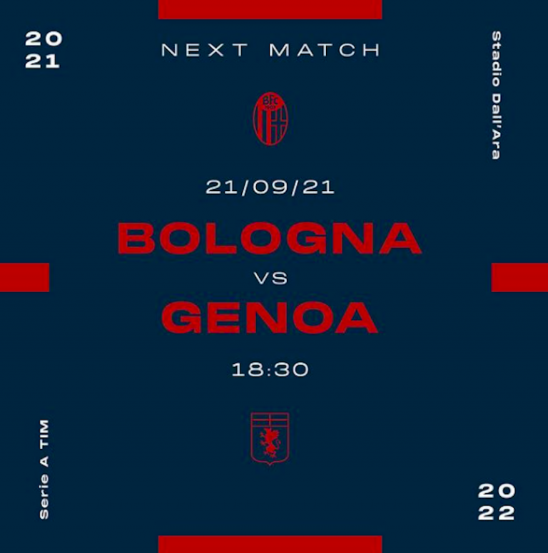 Locandina di Bologna-Genoa