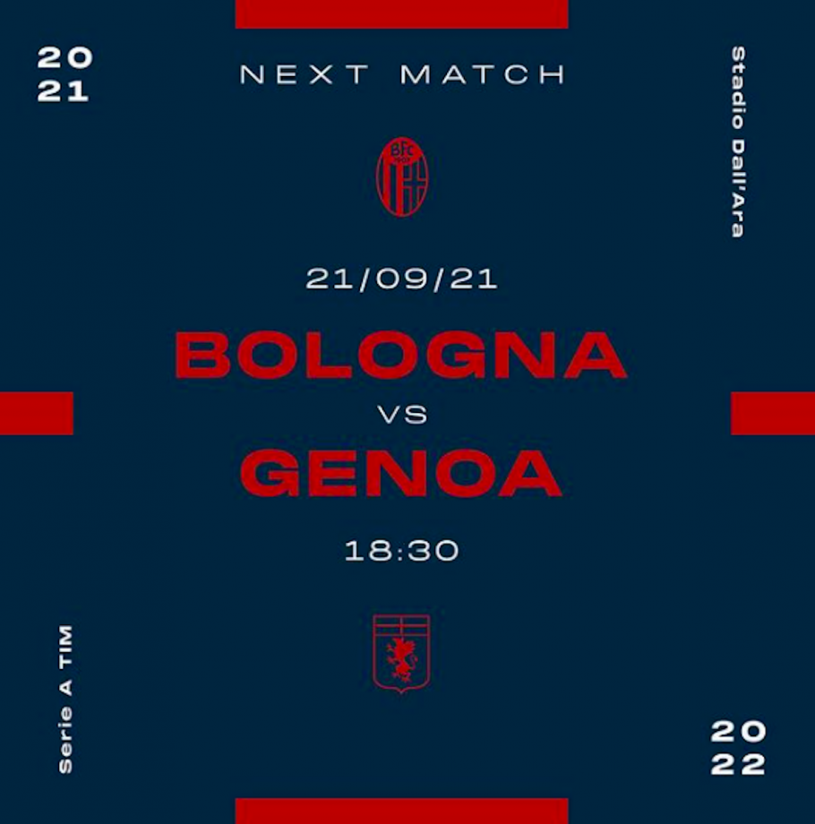 Locandina di Bologna-Genoa