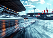 Ferrari in azione durante una gara di Formula 1