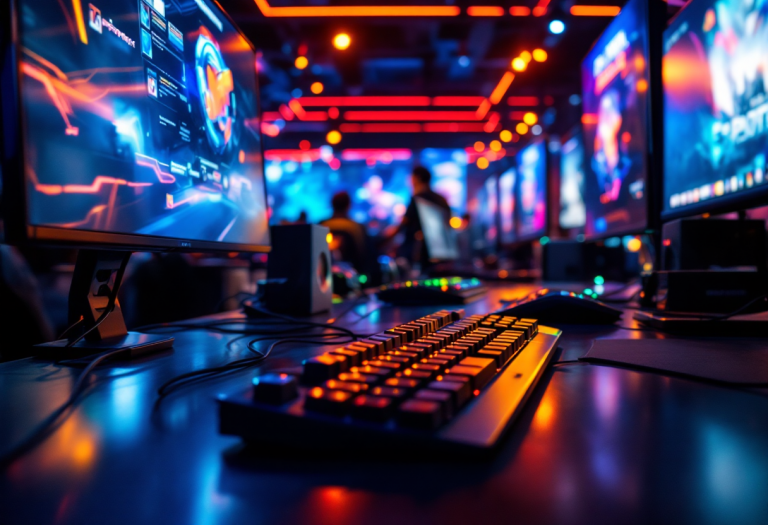 Giocatori di esports in India durante un torneo