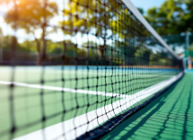 Arthur Fils in azione durante un torneo di tennis