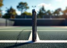 Giocatori in azione durante i quarti di finale di tennis