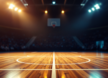 Giocatori della Pallacanestro Trieste festeggiano la vittoria