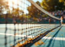 Giorgia Pedone in azione durante una partita di tennis