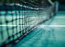 Giocatori di tennis in azione al Campo Centrale