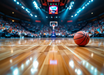 Giocatori Indiana Pacers e New York Knicks in azione