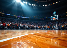 Giocatori di RivieraBanca Basket Rimini in azione contro Valtur Brindisi