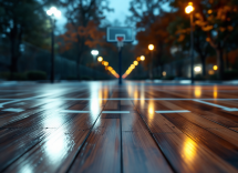Giocatori di RivieraBanca Basket Rimini in azione contro Brindisi