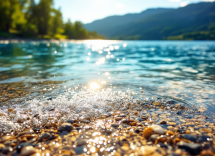 Giocatori Openjobmetis Varese al Broletto Lake