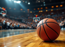La Trapani Shark celebra la vittoria contro l'Olimpia Milano