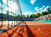 Tyra Grant durante il suo debutto nel tennis italiano