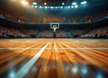 Giocatori in azione durante il match Reyer Varese