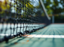 Carlos Alcaraz in azione durante un torneo di tennis