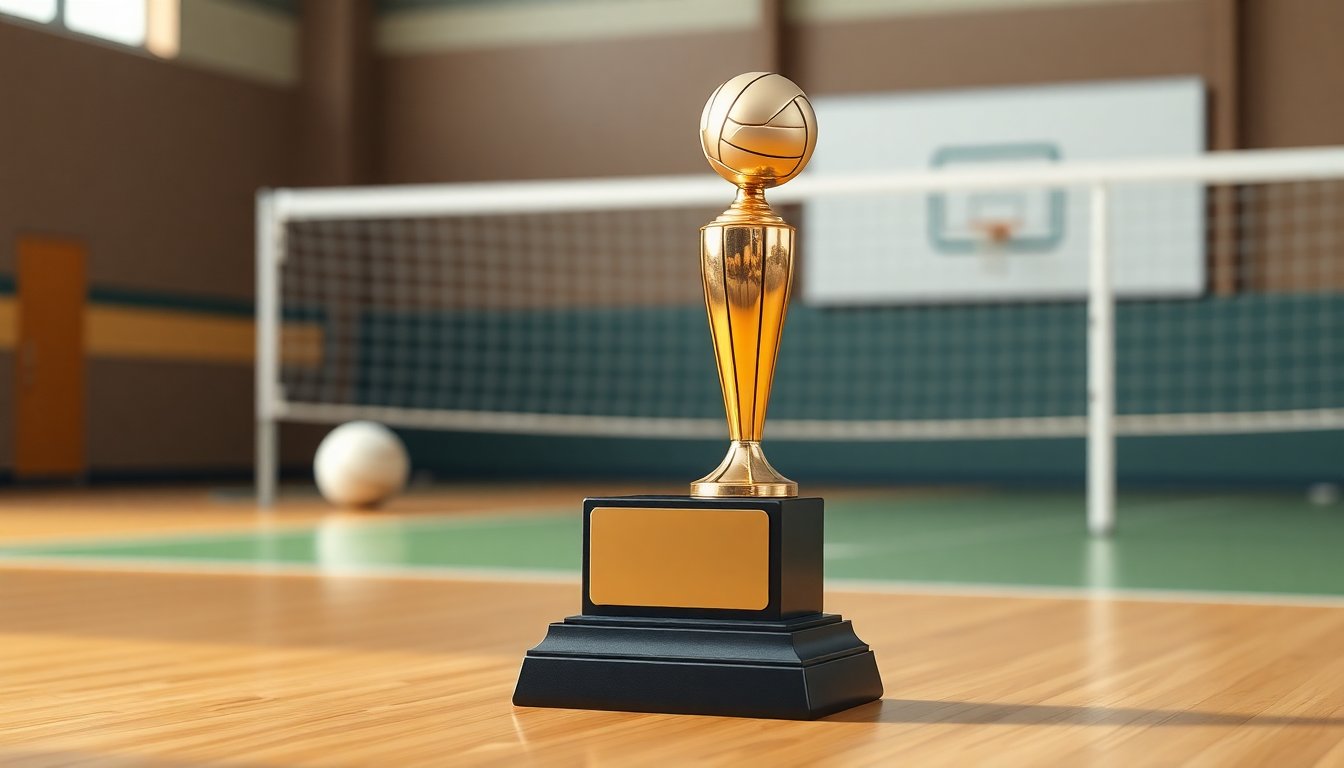 trofeo volley 24 cm con base in resina e stampa personalizzabile 1775024737